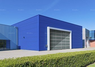 Промышленные ворота с панорамным остеклением Doorhan ISD02 (3200х5600)